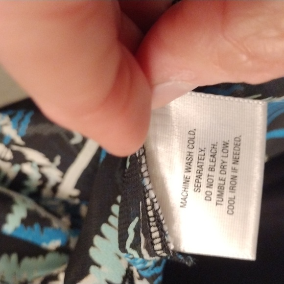 Apostrophe Sz M Sheer Ruffled Neck Pleated Gathered Waist Blouse Top w/ Camisole - Picture 9 of 11